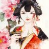 Japanese Lady Diamond Painting