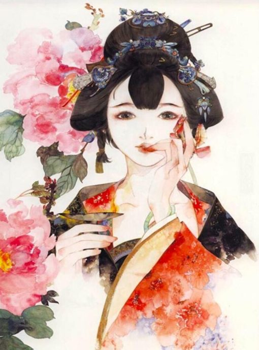 Japanese Lady Diamond Painting