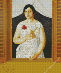 Woman In Window Diamond Painting