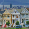 The Painted Ladies San Francisco Diamond Painting