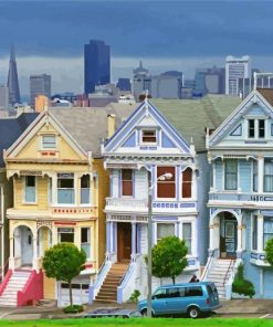 The Painted Ladies San Francisco Diamond Painting