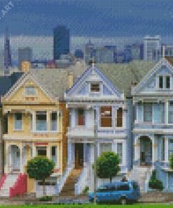 The Painted Ladies San Francisco Diamond Painting