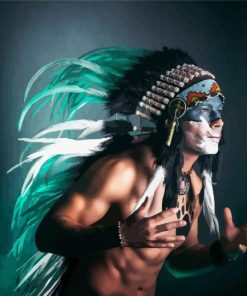 American Native Indian Man Diamond Painting