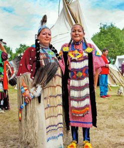 American Native Indians Ladies Diamond Painting