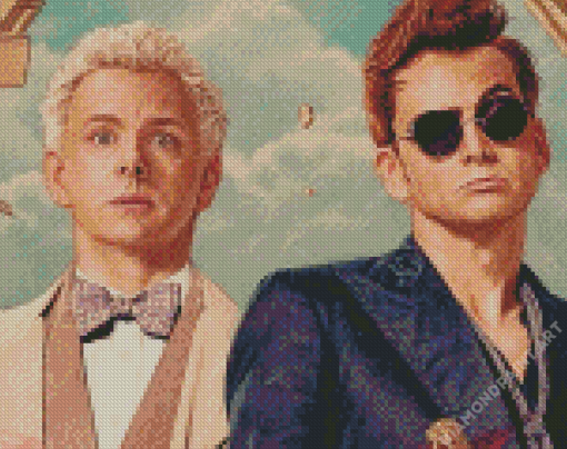 Aziraphale And Crowley Diamond Painting