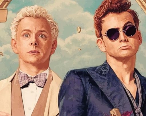 Aziraphale And Crowley Diamond Painting