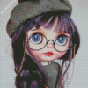 Big Eyes Doll With Glasses Diamond Painting