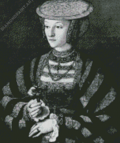 Black And White Anne Of Cleves Diamond Painting