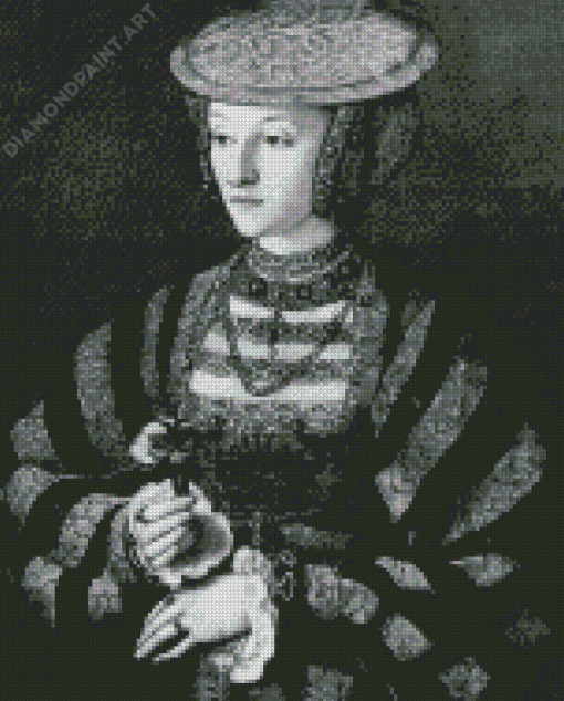 Black And White Anne Of Cleves Diamond Painting