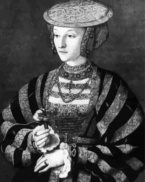 Black And White Anne Of Cleves Diamond Painting