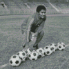 Black And White Eusebio Da Silva Diamond Painting