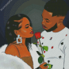 Black Couple Diamond Painting