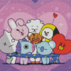 Bt21 Cartoon Diamond Painting