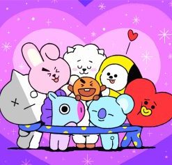 Bt21 Cartoon Diamond Painting