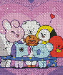 Bt21 Cartoon Diamond Painting