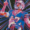 Buffalo Bills Josh Allen Art Diamond Painting