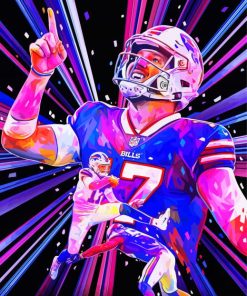 Buffalo Bills Josh Allen Art Diamond Painting