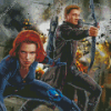 Clint And Natasha Marvel Art Diamond Painting