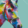 Colorful Horse Head Abstract Diamond Painting