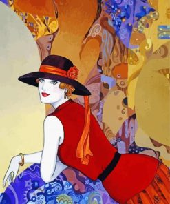 Cool Deco Lady Diamond Painting