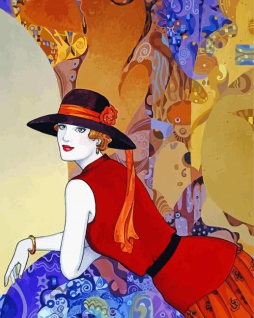 Cool Deco Lady Diamond Painting