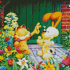 Cute Beautiful Garfield Diamond Painting