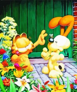 Cute Beautiful Garfield Diamond Painting