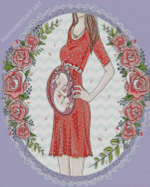 Cute Unborn Baby Diamond Painting