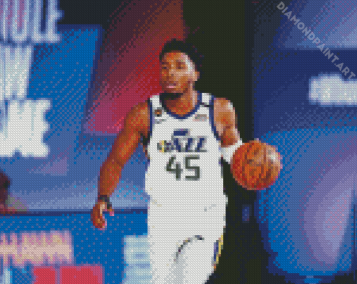 Donovan Mitchell Player Diamond Painting