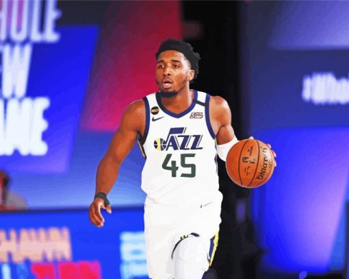 Donovan Mitchell Player Diamond Painting