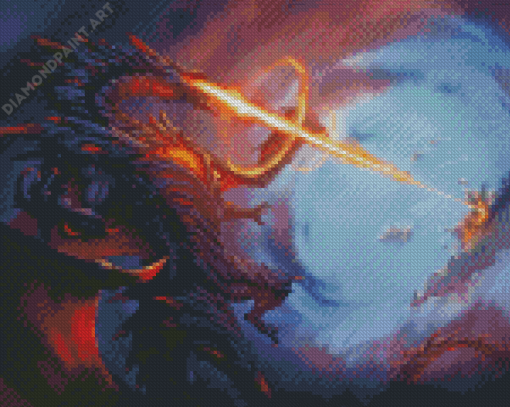 Dragon Attack Fire Diamond Painting