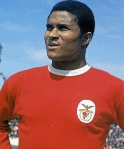 Eusebio Da Silva Mozambican Footballer Diamond Painting