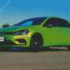 Green Vw Golf Car Diamond Painting