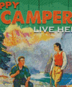 Happy Camper Couple Diamond Painting