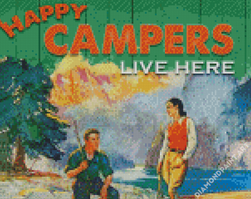 Happy Camper Couple Diamond Painting