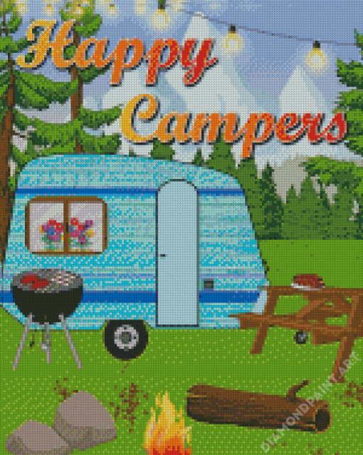 Happy Camper Diamond Painting