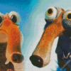 Ice Age Scrat Diamond Painting