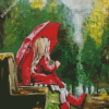 Little Lady Umbrella Diamond Painting