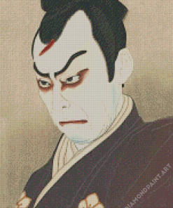 Mad Man Japanese Kabuki Hut Diamond Painting