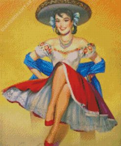 Mexican Lady Diamond Painting