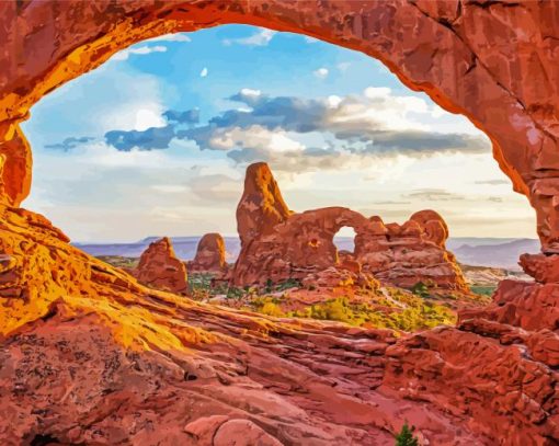 Moab Arch landscape Diamond Painting