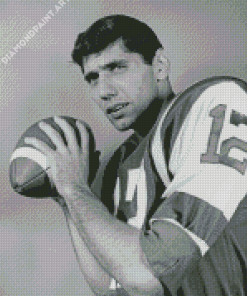 Monchrome Joe Namath Diamond Painting