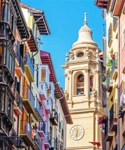 Pamplona Buildings Diamond Painting