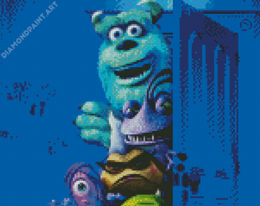 Randall And The Other Monsters Diamond Painting