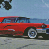 Red Ford Thunderbird Car Diamond Painting