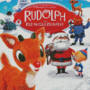 Rudolph The Red Nosed Reindeer Diamond Painting