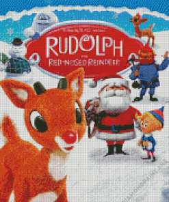 Rudolph The Red Nosed Reindeer Diamond Painting