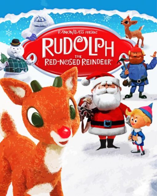 Rudolph The Red Nosed Reindeer Diamond Painting