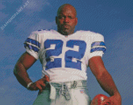 The Emerican Footballer Emmitt Smith Diamond Painting