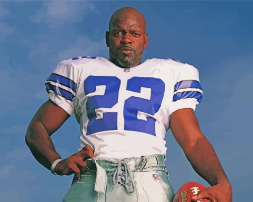 The Emerican Footballer Emmitt Smith Diamond Painting